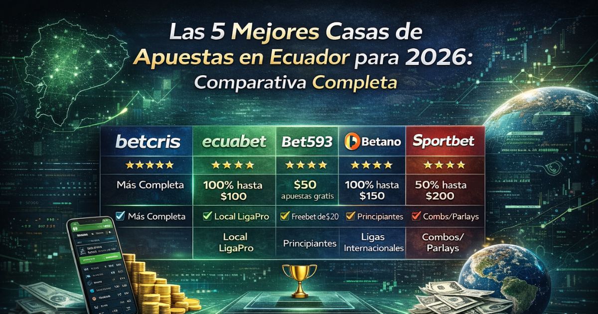 Las 5 Mejores Casas de Apuestas en Ecuador para 2026: Comparativa Completa